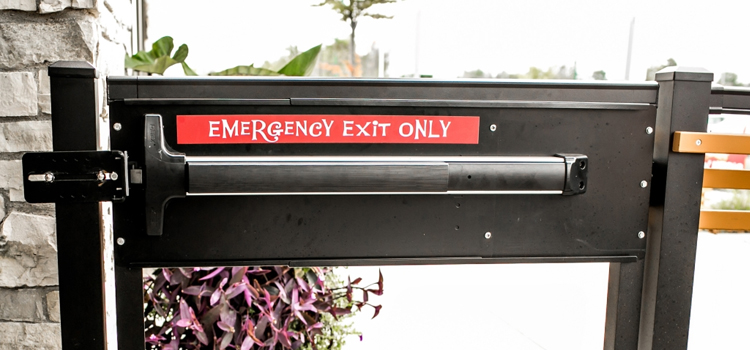 emergency push bar installation in Manteca